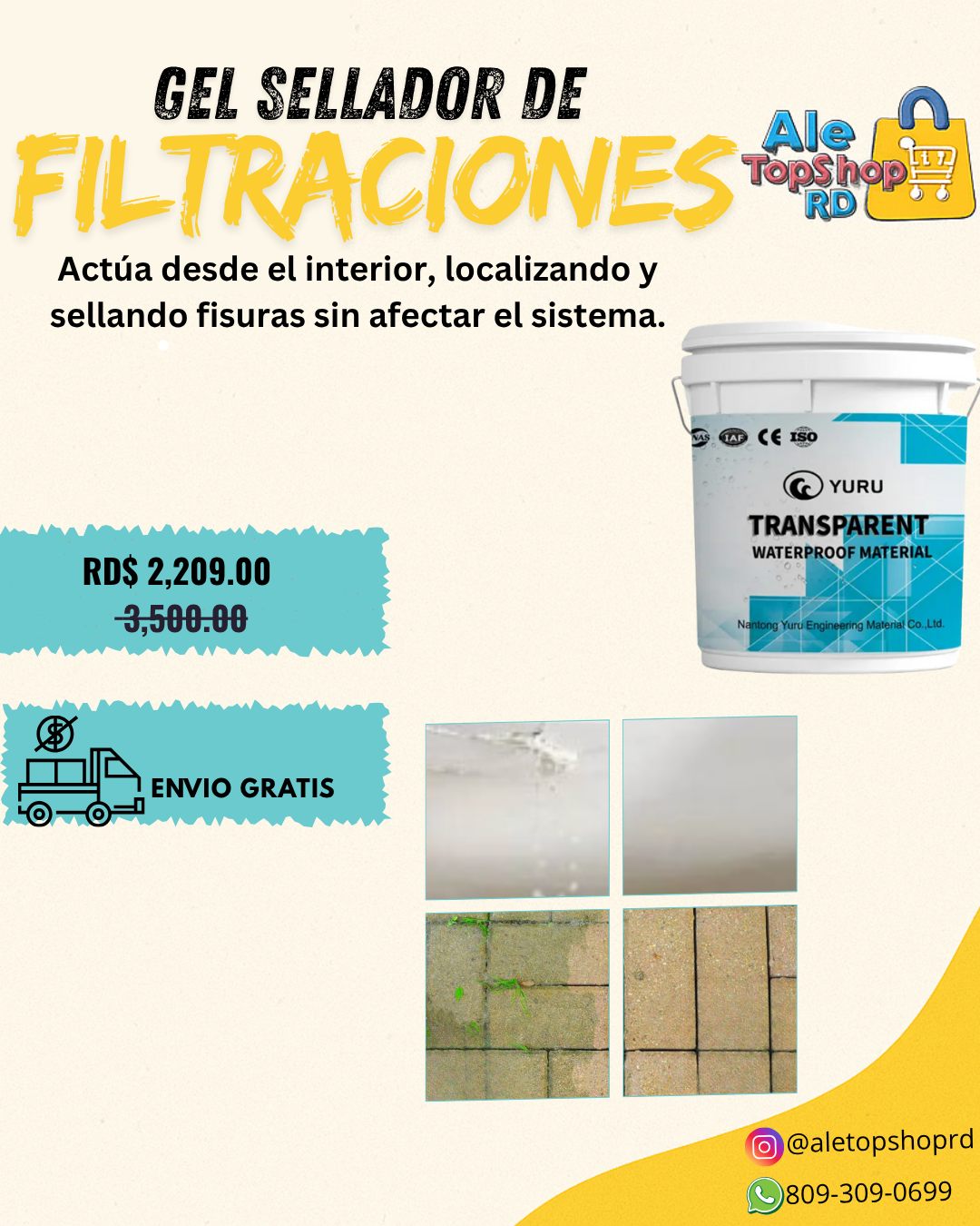 GEL SELLADOR DE FILTRACION